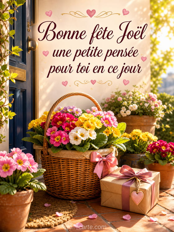 Carte bonne fête Joël