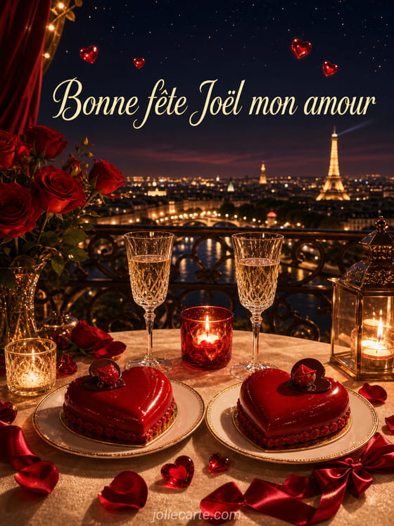 Carte bonne fête Joël
