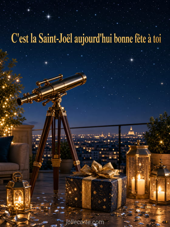 Carte bonne fête Joël