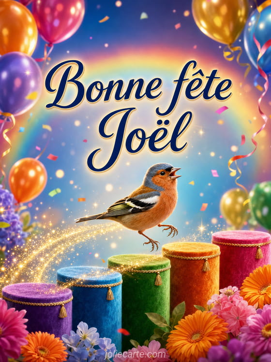 Carte bonne fête Joël