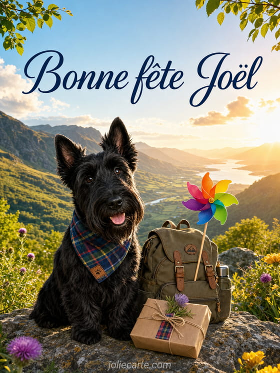 Carte bonne fête Joël