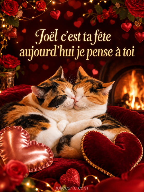 Carte bonne fête Joël