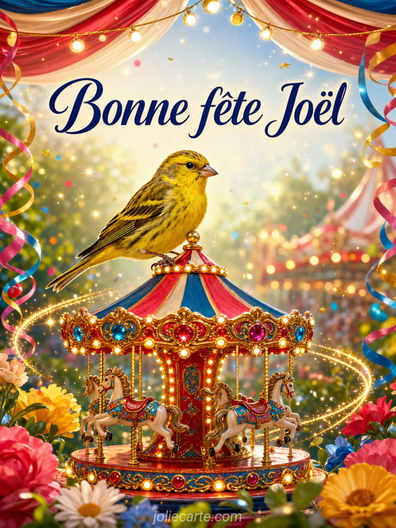 Carte bonne fête Joël