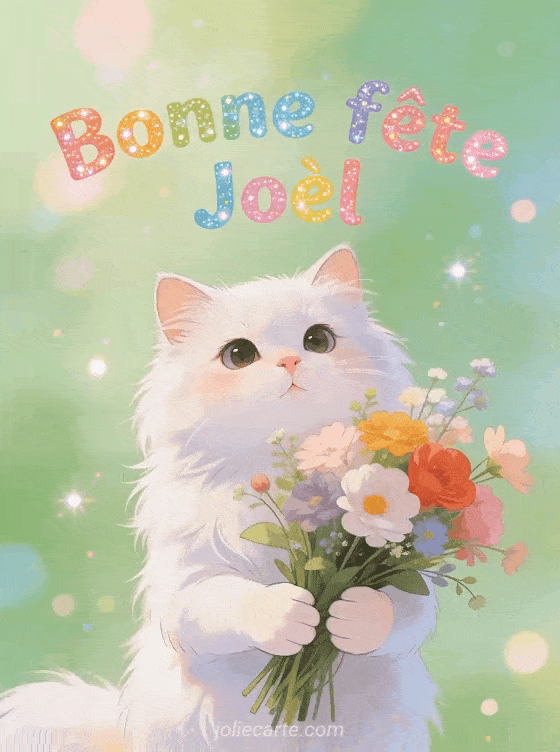 Carte bonne fête Joël animée