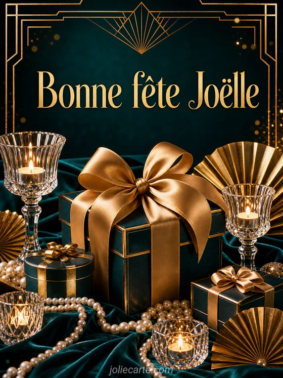 Carte bonne fĂȘte JoĂ«lle