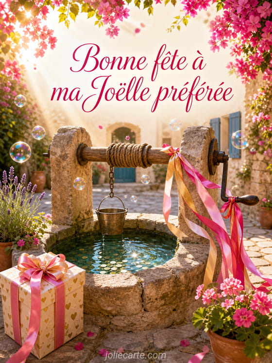 Carte bonne fĂȘte JoĂ«lle