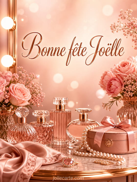 Carte bonne fĂȘte JoĂ«lle