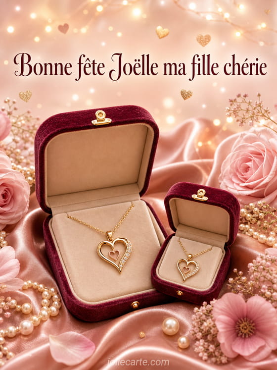 Carte bonne fĂȘte JoĂ«lle
