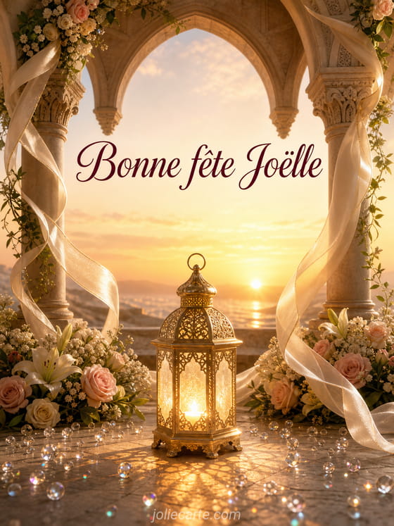 Carte bonne fĂȘte JoĂ«lle