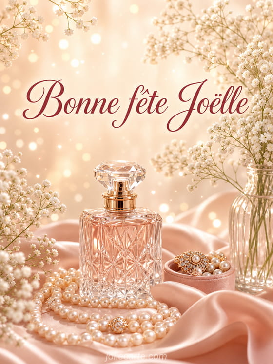 Carte bonne fĂȘte JoĂ«lle