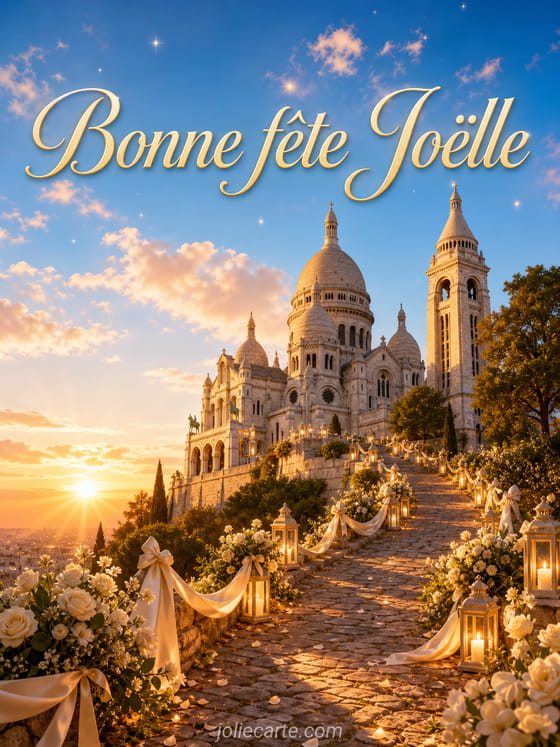 Carte bonne fĂȘte JoĂ«lle