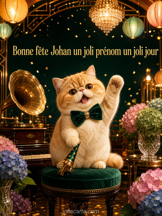 Carte bonne fĂȘte Johan