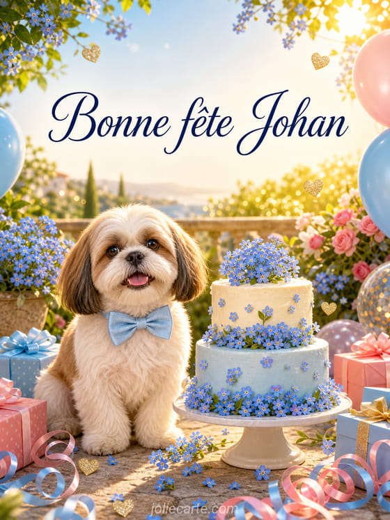 Carte bonne fĂȘte Johan