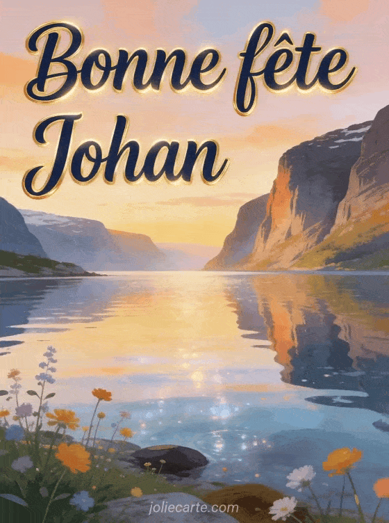Bonne fête Johan - Carte bonne fete johan