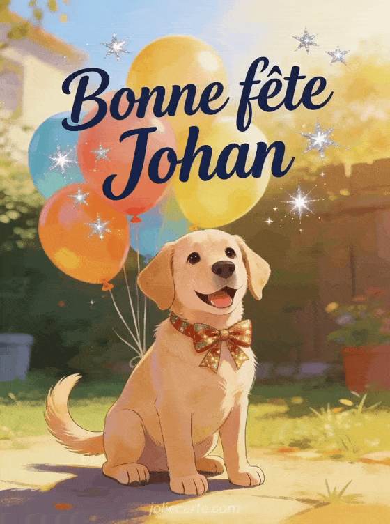Bonne fête Johan - Bonne fete johan chien