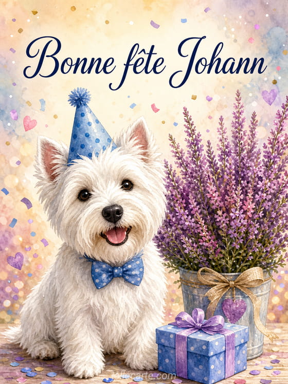 Carte bonne fĂȘte Johann