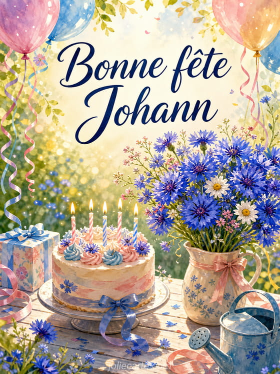 Carte bonne fĂȘte Johann