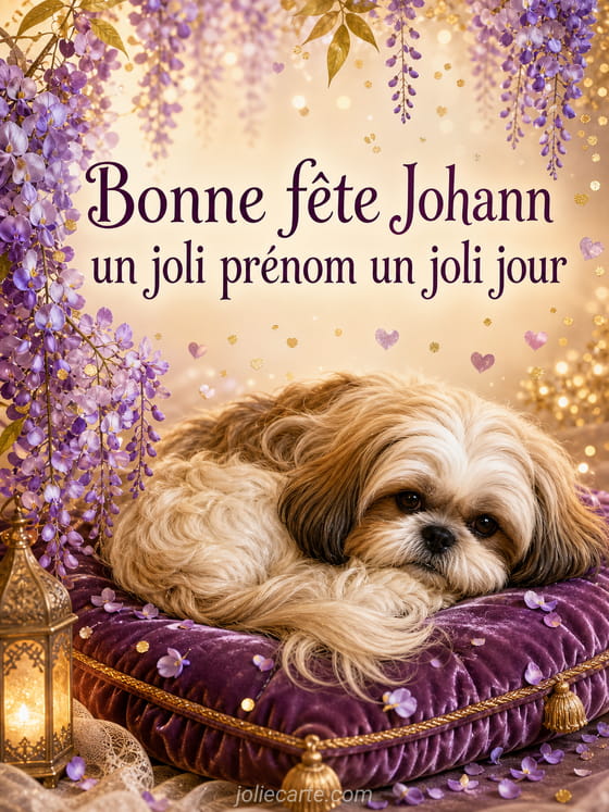 Carte bonne fĂȘte Johann