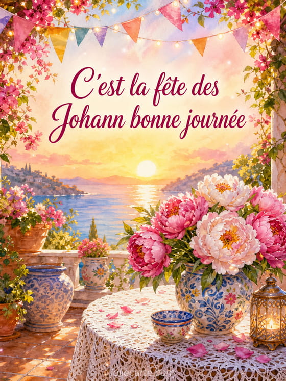 Carte bonne fĂȘte Johann