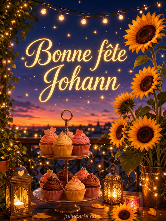 Carte bonne fĂȘte Johann