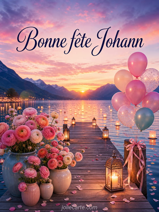 Carte bonne fĂȘte Johann
