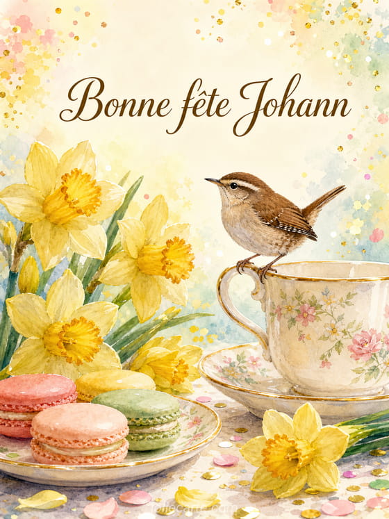 Carte bonne fĂȘte Johann