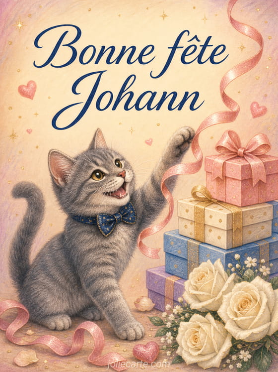 Carte bonne fĂȘte Johann