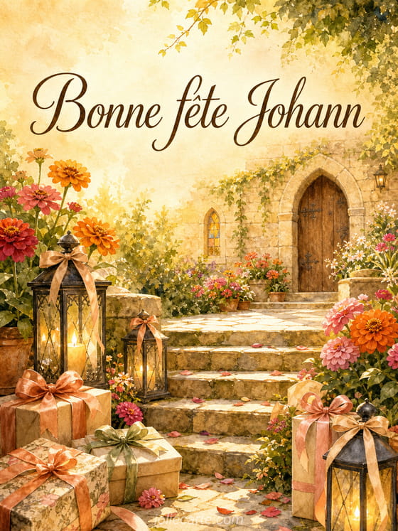 Carte bonne fĂȘte Johann