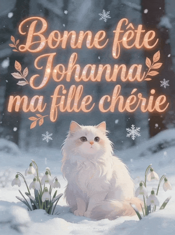 Bonne fête Johanna - Bonne fete johanna ma fille