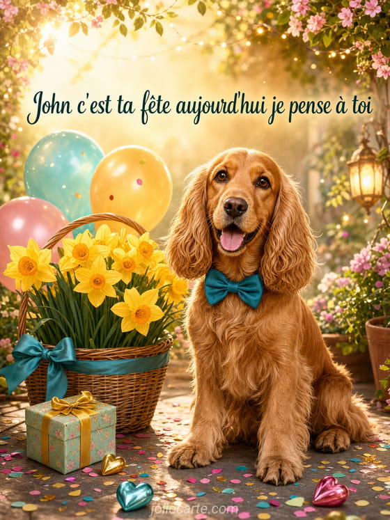 Carte bonne fĂȘte John