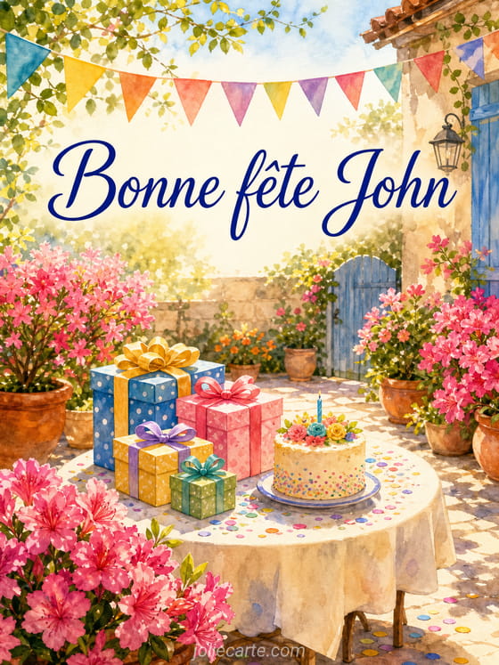 Carte bonne fĂȘte John