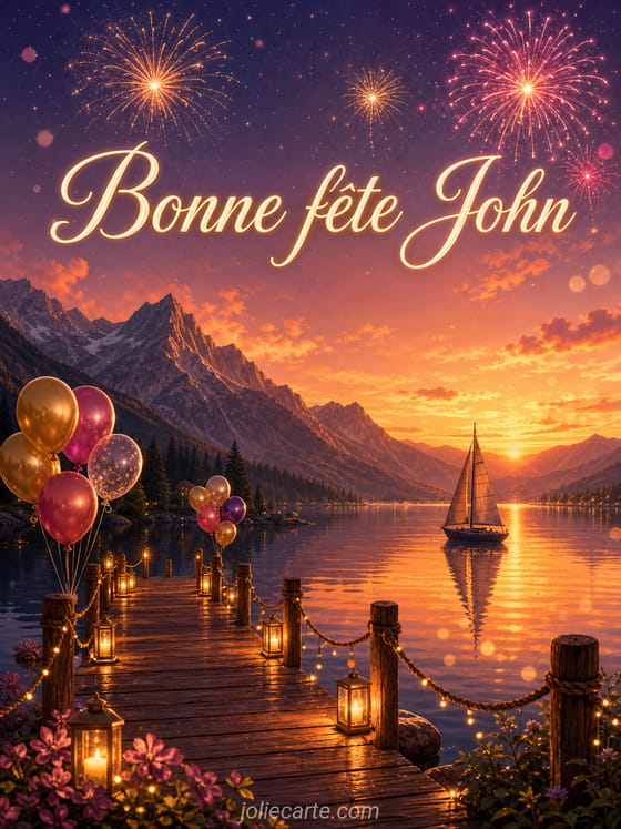 Carte bonne fĂȘte John