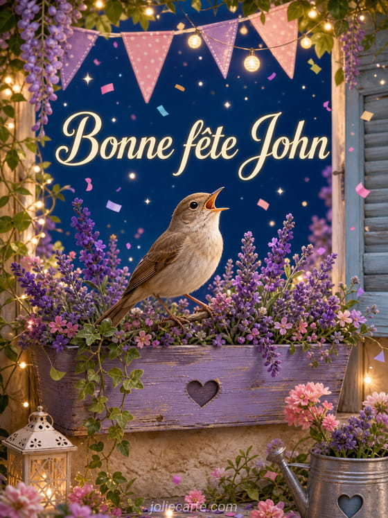 Carte bonne fĂȘte John