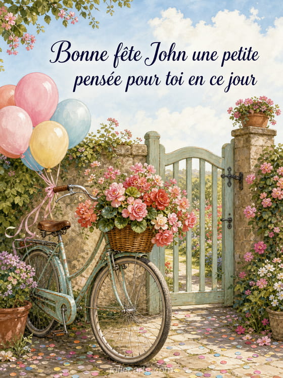 Carte bonne fĂȘte John