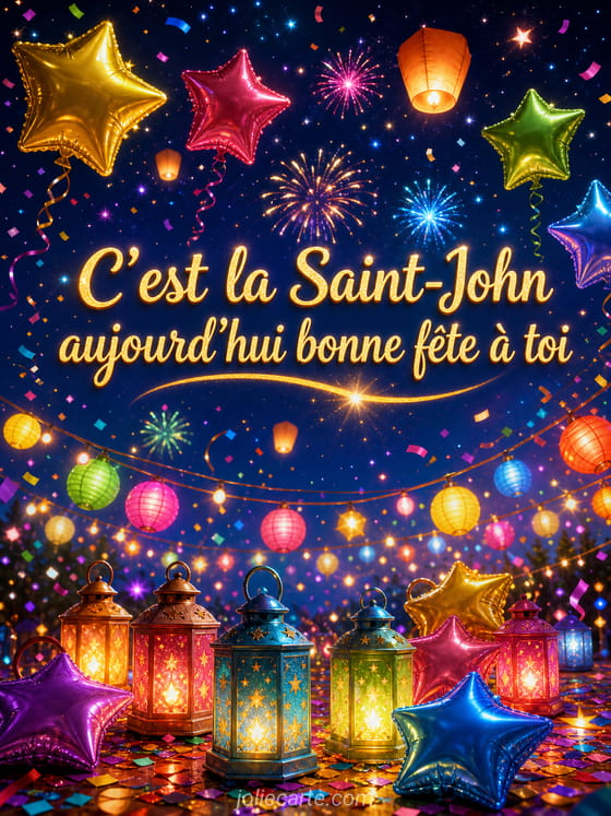 Carte bonne fĂȘte John