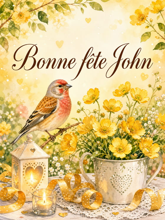 Carte bonne fĂȘte John