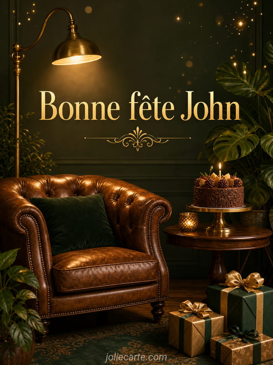 Carte bonne fĂȘte John