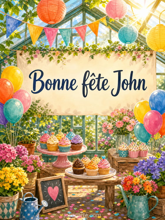 Carte bonne fĂȘte John