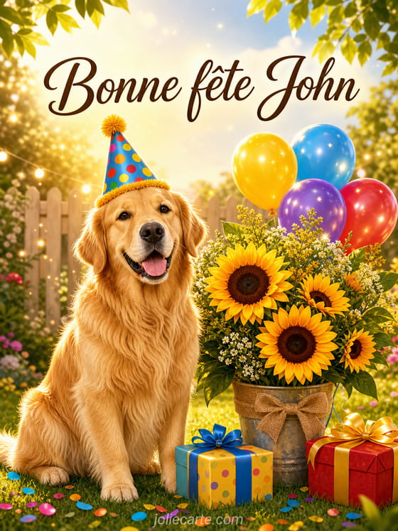 Carte bonne fĂȘte John