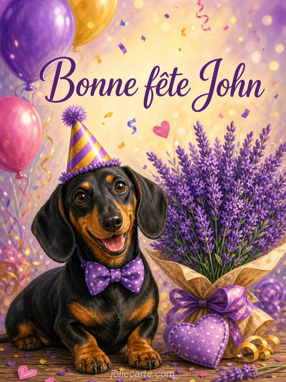 Carte bonne fĂȘte John