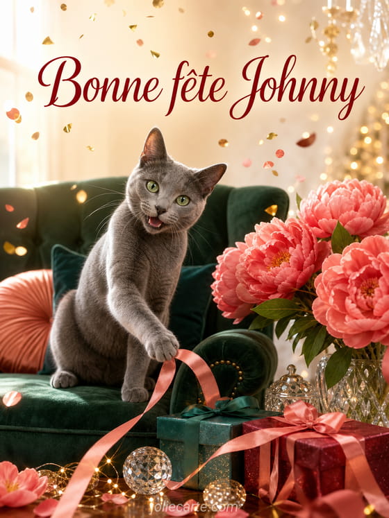 Carte bonne fĂȘte Johnny