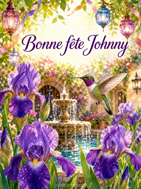 Carte bonne fĂȘte Johnny