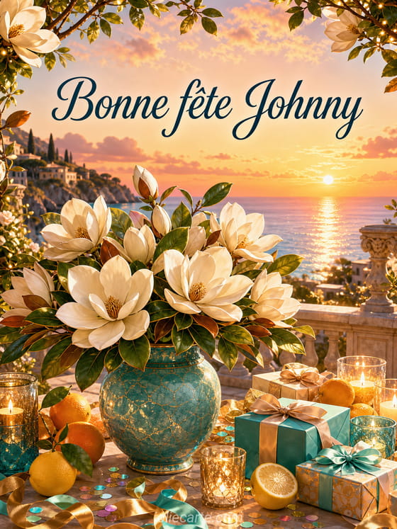 Carte bonne fĂȘte Johnny