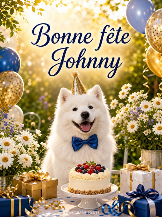 Carte bonne fĂȘte Johnny