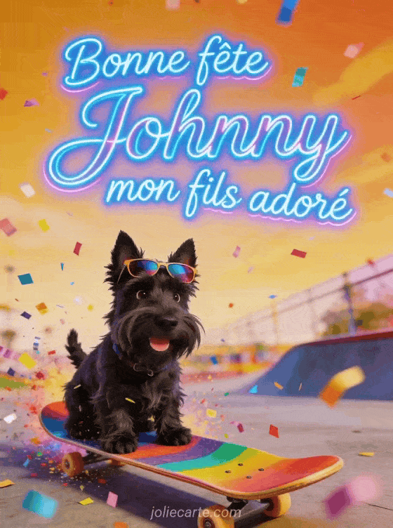 Bonne fête Johnny - Bonne fete johnny mon fils