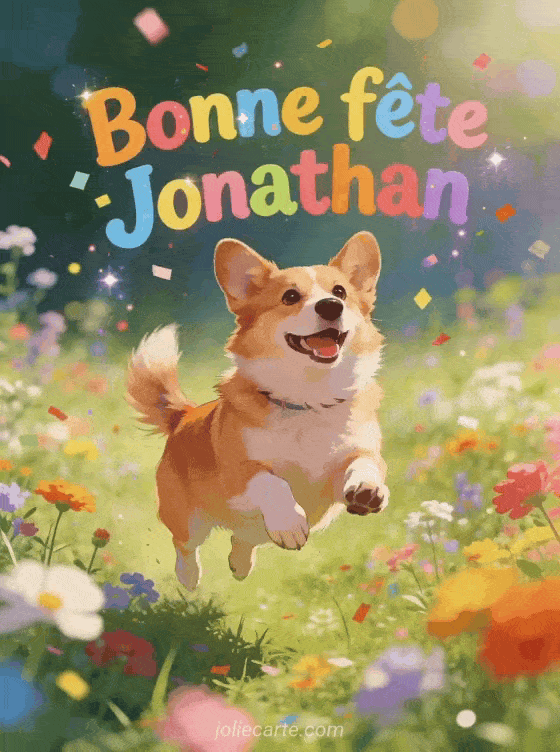 Bonne fête Jonathan - Jonathan gif bonne fete gratuit