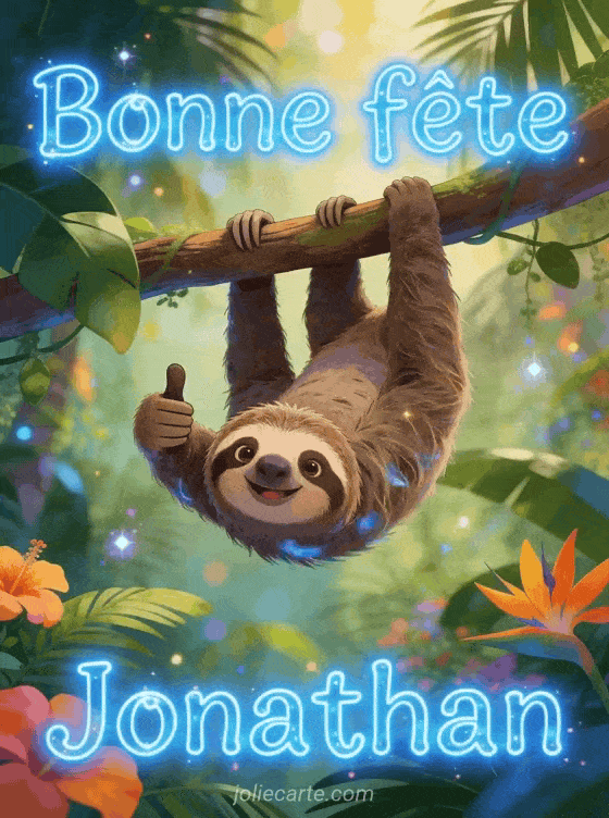 Bonne fête Jonathan - Jonathan gif bonne fete humour gratuit