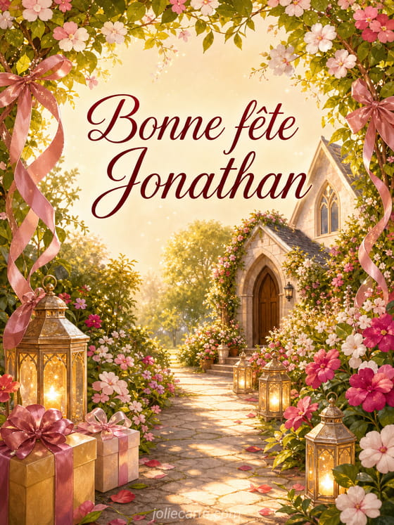 Carte bonne fête Jonathan