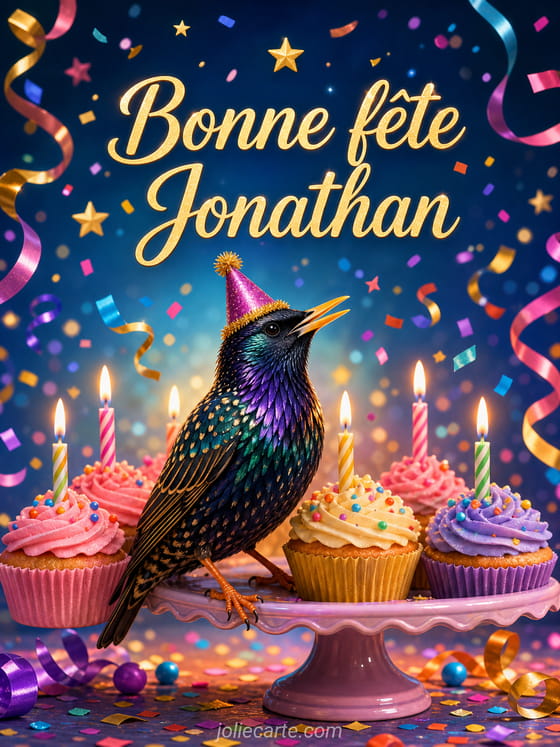 Carte bonne fête Jonathan