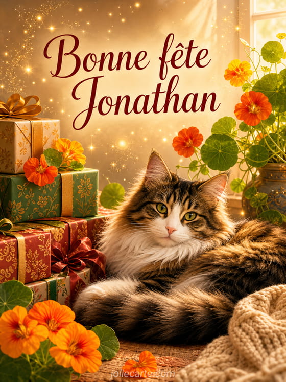 Carte bonne fête Jonathan